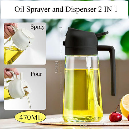 Olive Oil Sprayer for Cooking Oil Spritzer Mister for Air Fryer Canola Vinegar Vegetable Oil Portable Mini Bottle Kitchen Gadgets for BBQ/Pan/Salads/Baking (1 Pack)