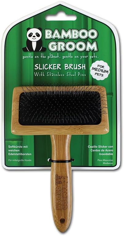 Slicker Brush with Stainless Steel Pins for Pets, Medium