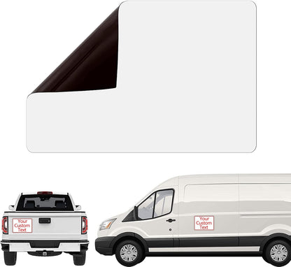 Car Magnetic Sheet, Large Blank White Magnet Sign Roll for Vehicle Doors, 11.5" x 17.5", 30 Mil Thick - Ideal for Custom Personalization Décor, Temporary Ads, Instructional & Warning Signs (1)