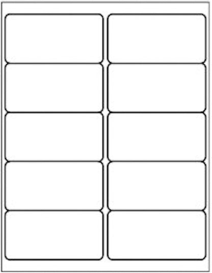 10 Up - Shipping Address Labels - 2" x 4" - 2000 Labels