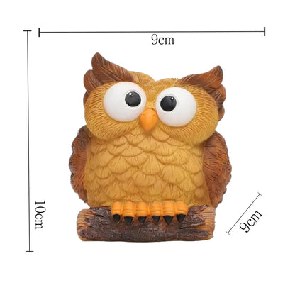 Qhzxcvlk Cute Resin Owl Succulent Pot - Indoor Plant Planter for Desktop, Windowsill, Home & OfficeDecor-Uniaue Gardenina Gift for Herbs and Flowers