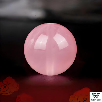 WHNKFB 8mm 50PCS Natural Full-Bodied Rose Quartz Round Beads, Opaque Loose Pink Crystal Beads for Jewelry Making Craft - 4mm 6mm 8mm 10mm Options with Free Elastic Cord