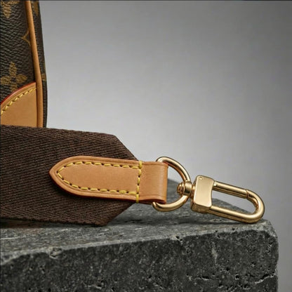 LAVIEV Wide Purse Strap Crossbody Replacement Strap for Handbags Adjustable Black and Brown Leather Purse Strap (Brown-Honey Leather)