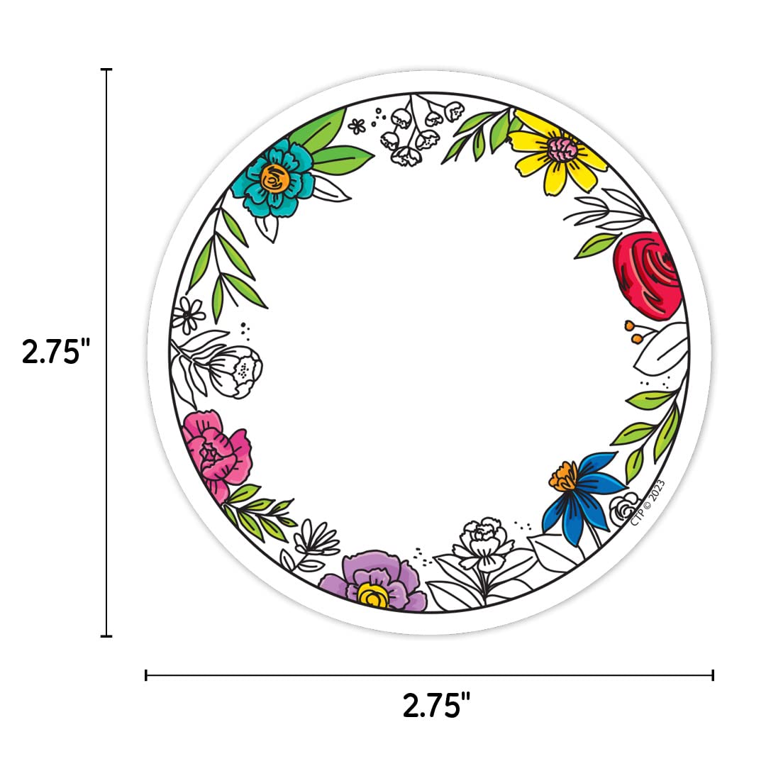 CTP Bright Blooms 3" Cut-Outs Classroom Accents (Creative Teaching Press 10883)