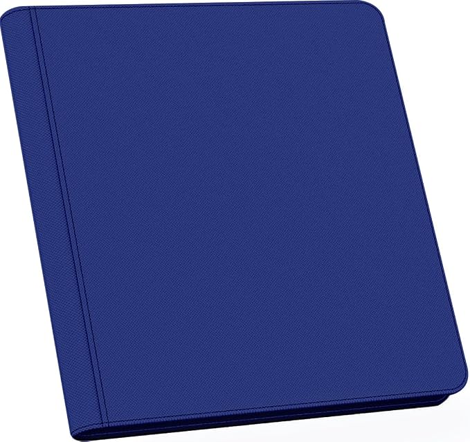 1000+ Pockets Trading Card Binder, 16 Pocket Ringless Side Loading Card Holder Album, Trading Card Album Fit for YuGiOh, MTG, TCG, Game Cards, Sports Cards, Business Cards (Dark Blue)