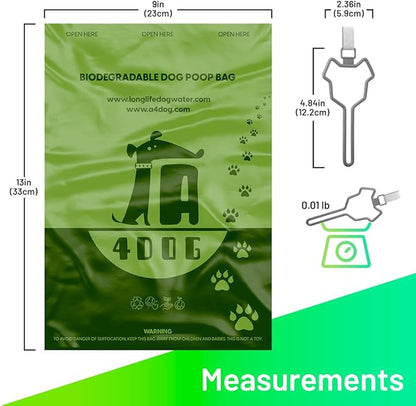 A4DOG Biodegradable Poop Bags for Dogs - 540 Counts Extra Thick, Leak-Proof Dog Poop Bags Rolls, Compostable, Unscented Dog Stuff, Puppy Essentials - 36 Rolls