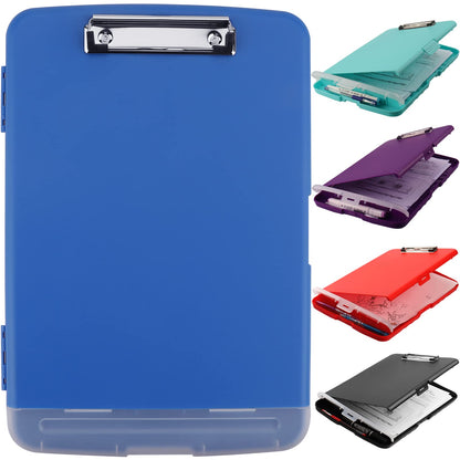 SFLHHDM Storage Clipboard with Pen Holder, High Capacity Clipboards for Classroom, Clip Boards 8.5x11 with Storage, Low-Profile Clip, Lightweight Plastic Clipboard for Kids, Lawers, Office Workers