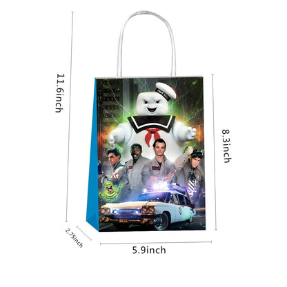 SDONY 12pcs Ghost Party Gift Bags with Handles, Ghost Birthday Party Supplies for Party Decorations