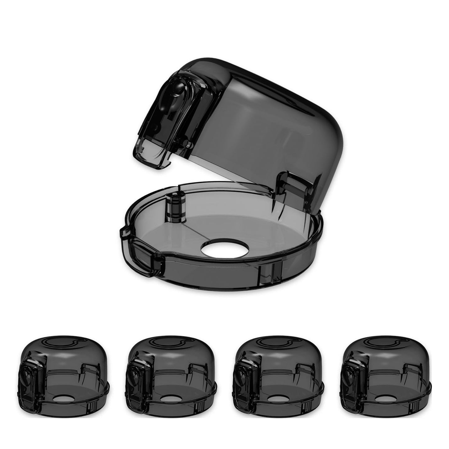 Stove knob Safety Covers (5-Pack) - Child Proof Gas Stove Knob Locks, Baby Proofing Safety Covers for Gas Stoves & Ovens, Heat Resistant & Durable, Easy to Install, Black