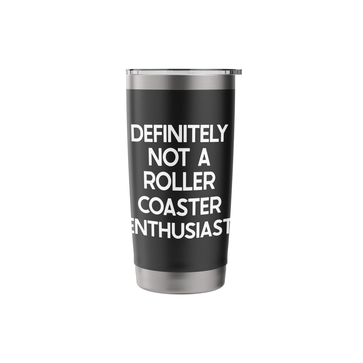 Roller Coaster Enthusiast Saying Tshirt Funny Ironic Humor Stainless Steel Insulated Tumbler