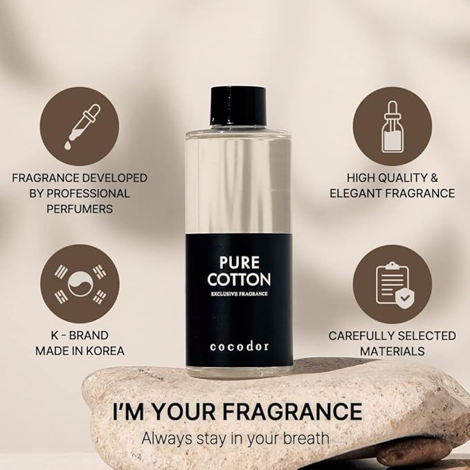 COCODOR Reed Diffuser Oil Refill/Lovely Peony/6.7oz(200ml)/3 Pack/Aroma Therapy, Home Fragrance, Scented Oils, Oils for Reed Diffuser, Office Décor, Decoration
