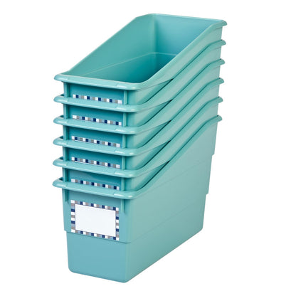 Really Good Stuff Durable Book and Binder Holder - 6 Pack, 5.25" x 12.5" x 7.5", Classroom Organization & Decor