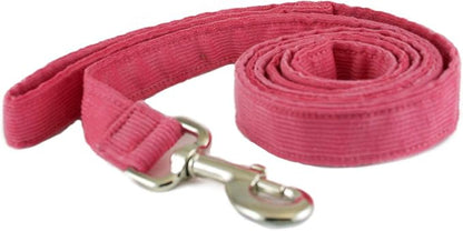The Good Dog Company- Hemp Corduroy SIX FT Dog LEASHES Available in 9 Colors (Rust, Marigold, Bronze, Avocado, Blue, Plum, Pink, Red, Black) Sold in 1”, ¾”, ½” Widths (1 Inch Width, Pink)
