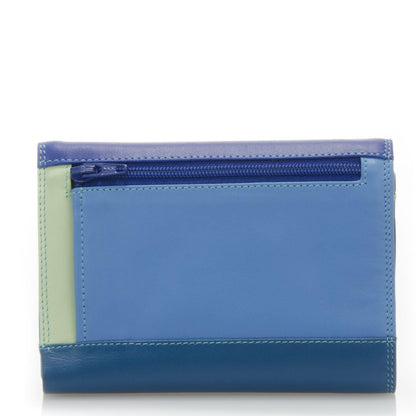 mywalit Double-Flap Wallet Leather Purse | 6 Credit Card Slots | ID Window, Coin Pockets & Pen | Seascape | Classy & Compact Accessory for Men & Women | Perfect for Everyday Use