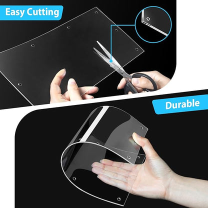 Harhana Cage-Guard, 6 Packs Clear Transparent Pet Cage Protector, Chew-Proof Barrier for Hamster, Rabbit, Bird Cages, DIY Customizable Edge Cover to Protect Wires & Prevent Mess