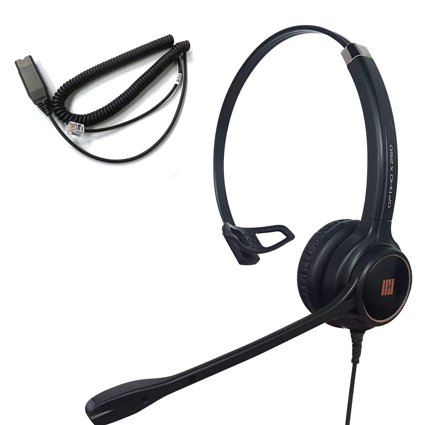 IPD IPH-250 Phone Headset with Noise Cancelling Microphone for Office and Call Center-Compatible with Avaya 1608 1616 9601 9608 9611 9611G 9620 9621 9630 9631 9640 9641 9650 9670 J139 J159 J169 J179