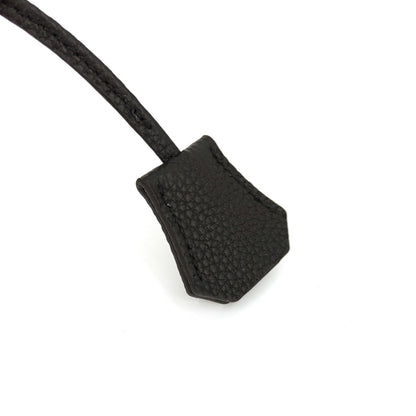 M-ioi-M Genuine Leather Key Clochette Bag Charms, Bell Shaped Key Holder Purse Pendant Ornament, Deco Keychain, Accessories Replacement for Luxury Designer Handbags (Black without padlock)