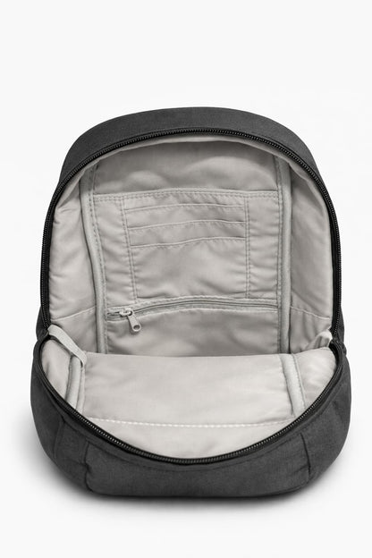 Anti-Theft Classic Crossbody Sling Bag, RFID-Blocking, Slash-Resistant with Locking Zippers for Travel & Everyday City Use - Grey