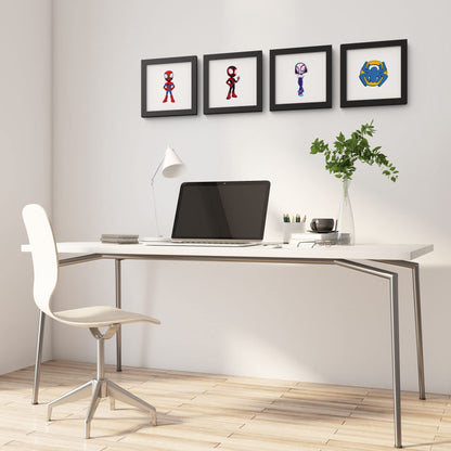 Gallery Pops Marvel Spidey And His Amazing Friends - Spider-Man Wall Art, Black Framed Version, 12'' x 12''