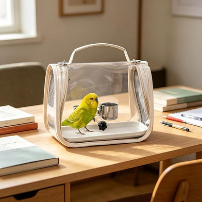 Bird Carrier | Bird Backpack with Perch for Transporting - Outdoor Cockatiel Bag | for Parrot Parakeet Cockatiel Conure Cockatoo Outdoor Travel Camping Road Trip Vacation