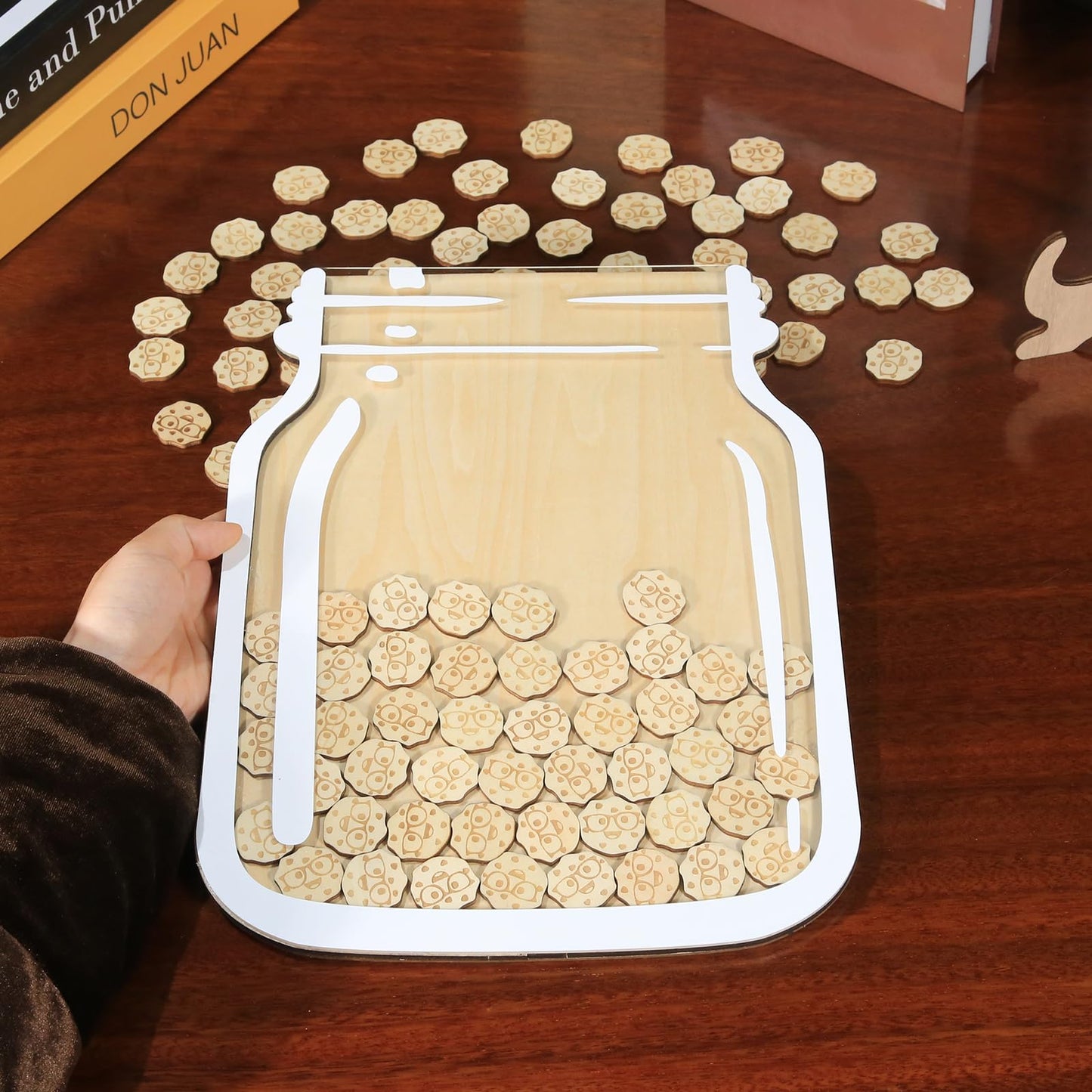 100 Tokens Smart Cookies Classroom Reward System Magnetic Jar, Extra Large Class Reward Behavior Jar for Kids, Teacher Reward Incentive Jar for Classroom Board, Behavior Management Classroom Tools