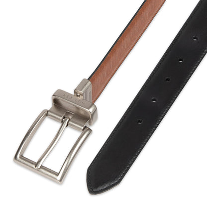 Tommy Hilfiger Men's Reversible Belt, Cognac/Black, 36
