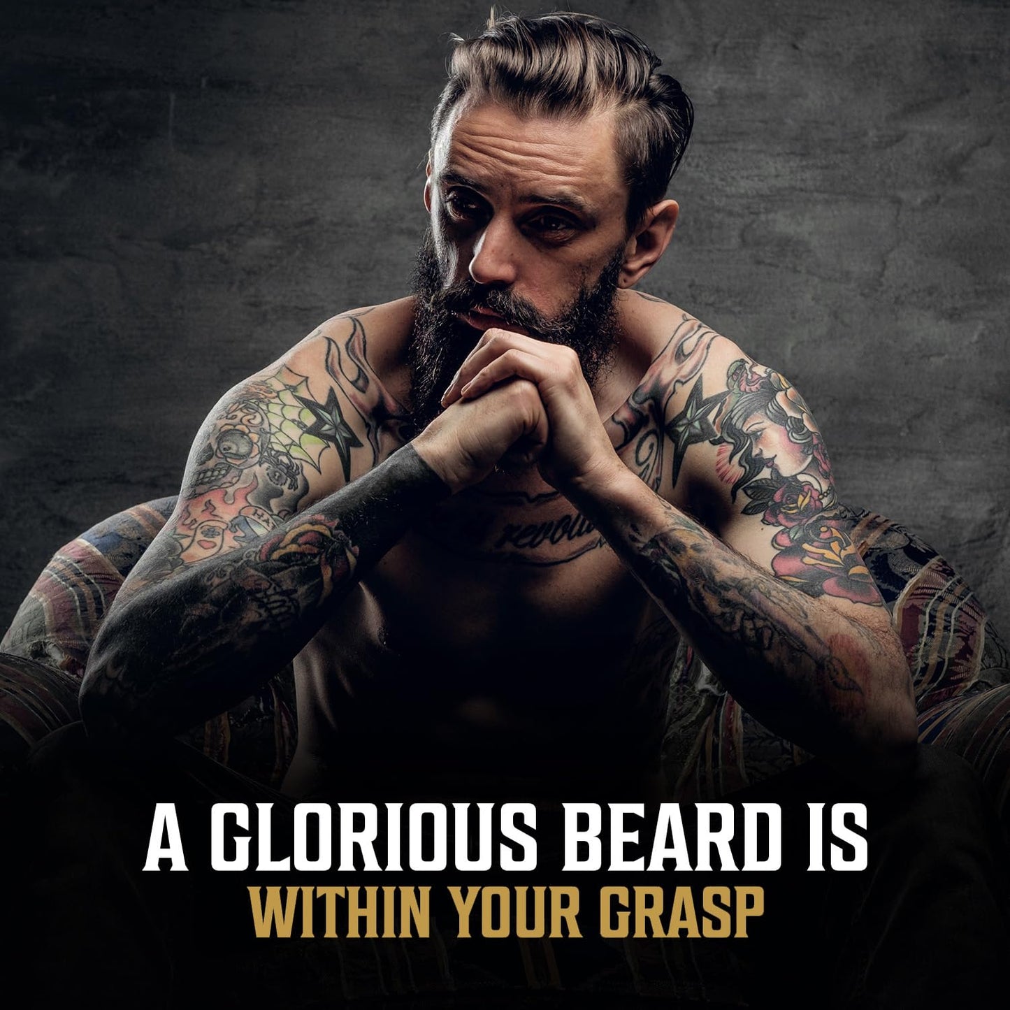 Viking Revolution Sandalwood Beard Oil for Men - Natural Mens Beard Oil with Argan Oil and Jojoba Oil - Beard Softener, Strengthens and Moisturizes - Beard Conditioner for Men (Sandalwood, 1 Pack)
