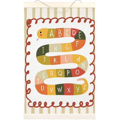 LKETW Snake Alphabet Classroom Poster Hanger Frame 12x16 Inch, Alphabet ABC Educational Wall Art Posters for Classroom, Kids Hanging Banner Decor for Nursery Toddler Boy Girl Room Bedroom Playroom
