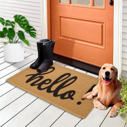 Utaly Hello Door Mat Home Welcome Mats Outdoor Indoor Non-Slip Front Welcome Mat for Home Entrance Outside Entry, Yard, Floor, Patio 17"x 29"