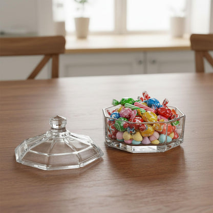 Lolytama Candy Jar,Airtight Candy Containers with lid,Glass Cookie Storage Jar Kitchen Details,Cookie Jar for Honey, Jelly, Wedding Favors, Sauces,Halloween&Christmas Candy Containers Jar