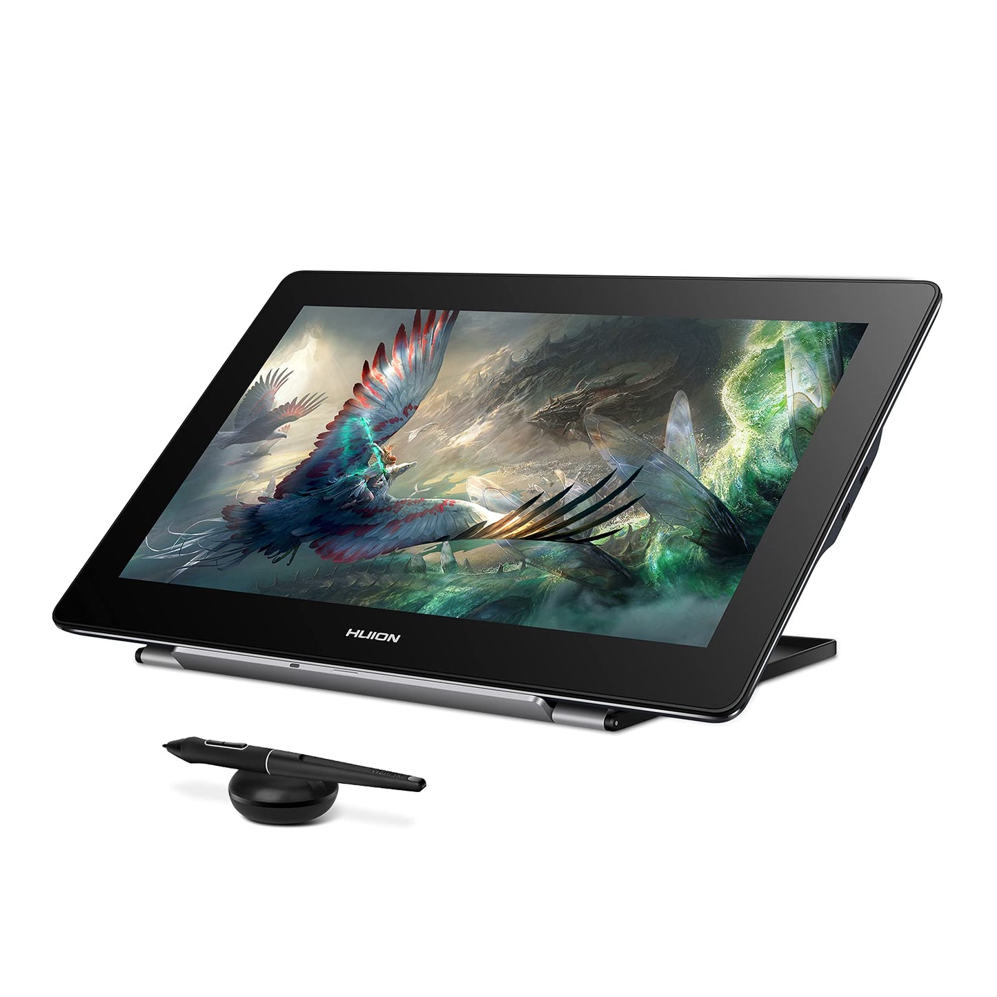 HUION Kamvas Pro 16 Plus 4K UHD Drawing Tablet with Screen Full Laminated 145% sRGB Art Tablet with Battery-Free Stylus, 15.6-inch Graphics Tablet for PC, Mac, Linux, Android