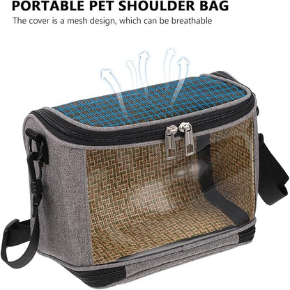 Balacoo Bird Carrier Bag, Breathable Pet Travel Carrier Backpack, Parrot Cockatiel Travel Bag for Lovebirds Conures Canary & Small Animal