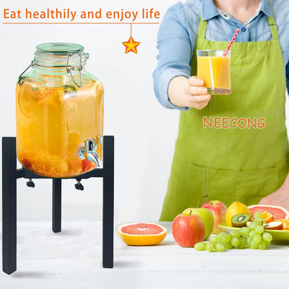 NEECONG Drink Dispensers Stand For Party. Universal Beverage Dispensers Stand Adjustment Range 7.1 to 11.5 inches Wide, Holder For Most 1 to 3.5 Gallon Beverage Dispensers (stand only)