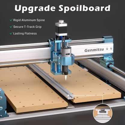 SainSmart Genmitsu 4040 PRO CNC Milling Machine, Support 4-Axis and WiFi Module, Upgraded Lead Screw Drive for Woodworking, Metal and Acrylic Cutting, Milling, GRBL Control