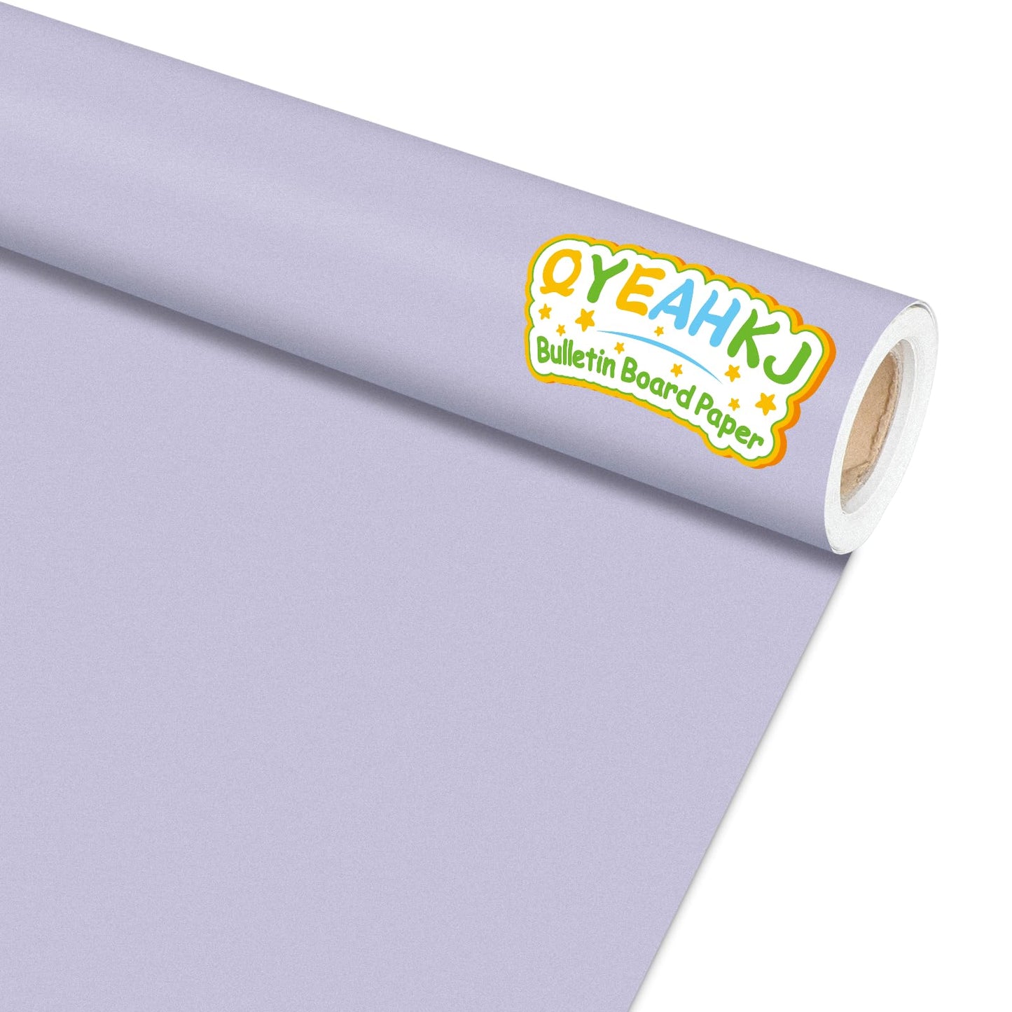 Light Purple Bulletin Board Paper Roll Lavender Bulletin Board Background Paper Back to School Classroom Decoration Poster for Art Craft DIY Projects Home Office Classroom Party Supplies 17.7in x 20ft