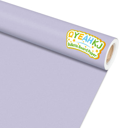 Light Purple Bulletin Board Paper Roll Lavender Bulletin Board Background Paper Back to School Classroom Decoration Poster for Art Craft DIY Projects Home Office Classroom Party Supplies 17.7in x 20ft