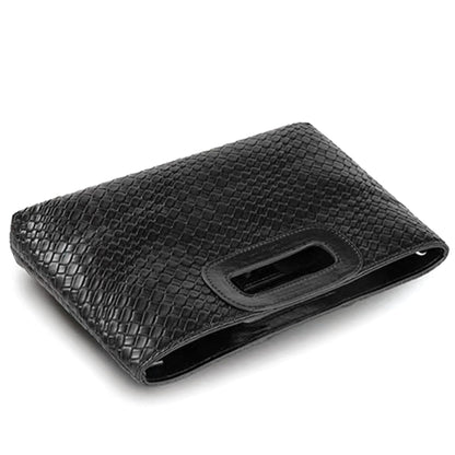 ATQCOL PU Leather Clutch Purses for Women Top Handle Evening Handbags Summer Wedding Party Crossbody Bag with Chain