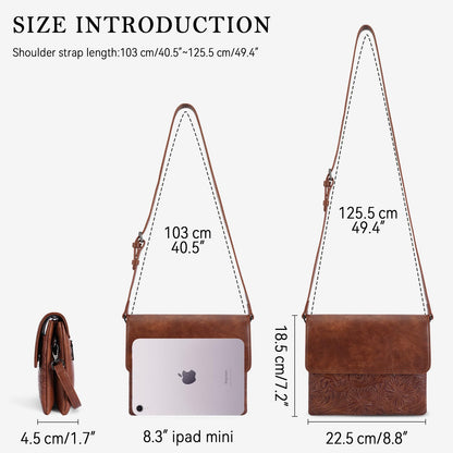 MEITRUE Small Crossbody Bags for Women, Vegan Leather Cell Phone Purse with Adjustable Strap