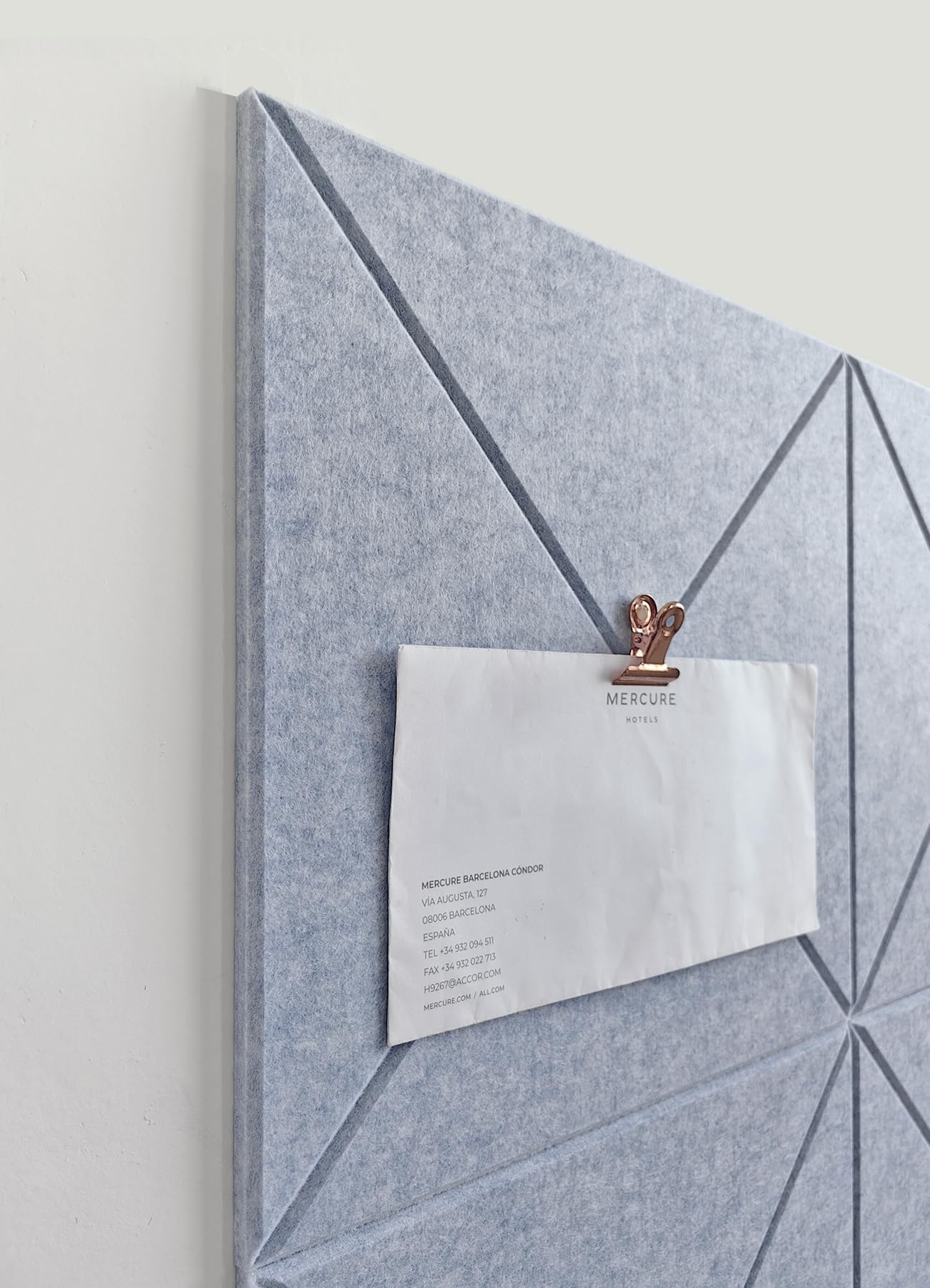 Cork Board 24 x36 Alternative - 6 Pack Felt Wall Tiles with Safe Removable Adhesive Tabs, Cork Boards for Walls Cork Board for Home Office Pin Board Tack Board - Blue Marble