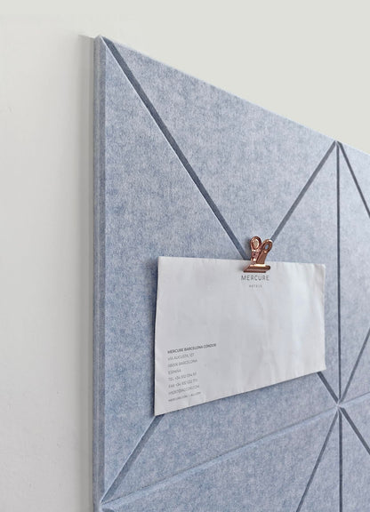 Cork Board 24 x36 Alternative - 6 Pack Felt Wall Tiles with Safe Removable Adhesive Tabs, Cork Boards for Walls Cork Board for Home Office Pin Board Tack Board - Blue Marble