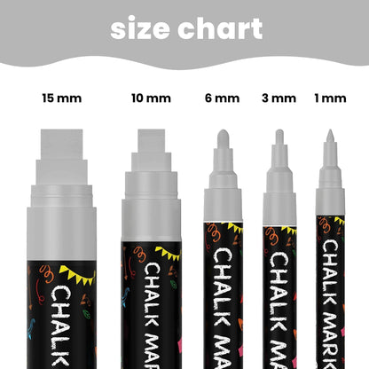 Chalkola Artist Bundle - 5 Black Variety + 5 Silver Variety