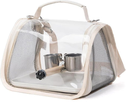 Bird Backpack Carrier,Transport Bag for Bird with Perch | Outdoor Cockatiel Bag - for Parrot Parakeet Cockatiel Conure Cockatoo Outdoor Travel Camping Road Trip Vacation