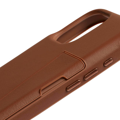 Bellroy Phone Case – 3 Card for iPhone 16 (Leather iPhone case, Phone Wallet) - Sienna