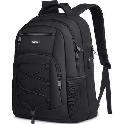 YAMTION School Backpack for Men and Women,College Bookbag Teens Laptop Backpack Schoolbag with USB Port for Students Work Business Office