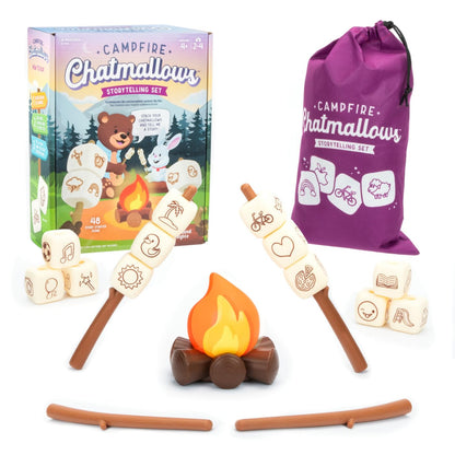 Educational Insights Campfire Chatmallows – Creative Story Cubes & Social Skills Activities, Conversation Starter Games, Interactive Storytelling and Sequencing Set for Imaginative Kids Ages 4+