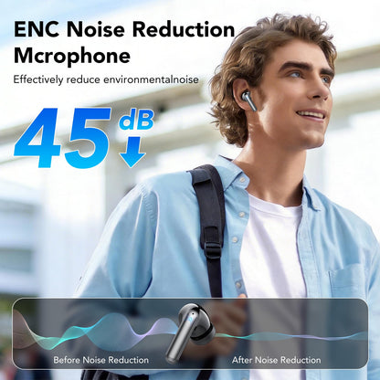 AI Translation Earbuds Real Time with Audio/Video Calls,164 Languages Translator Earbuds with 6 Translation Modes, 3-in-1 Bluetooth 5.4 Translating Headphones,60H Playtime for Travel/Business/Learning