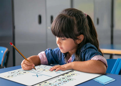 Set of Dry Erase Multiplication and Division Practice White Board, 8" x 12" 2-Digits Mathematics Board with a 4" x 2.5" Multiplication Chart Board for Kids Students, Classroom and Home