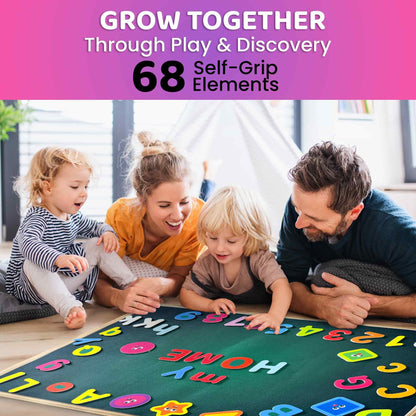 QUOKKA USA Felt Board for Kids 3-5 Years Old - Social Emotional Preschool Learning Activities for Ages 3-5 - Educational Flannel Toy Speech Therapy Gift