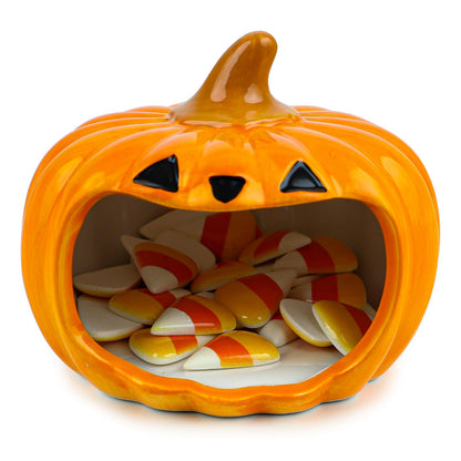 EYNDYN Halloween Pumpkin Candy Bowl Cute Candy Bowl Holiday Tired Tray Decor for Trick or Treat Party Decoration Supplies Gift Halloween Fall Thanksgiving Home Decor