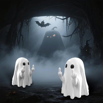 Funny Ghost Toilet Bolt Covers Decorative Toilet Screw Cover Caps, Toilet Caps for Bottom of Toilet, Halloween Cute Toilet Bowl Bolt Covers for Bathroom Decor, Cute Halloween Decor,2-Pack (White)